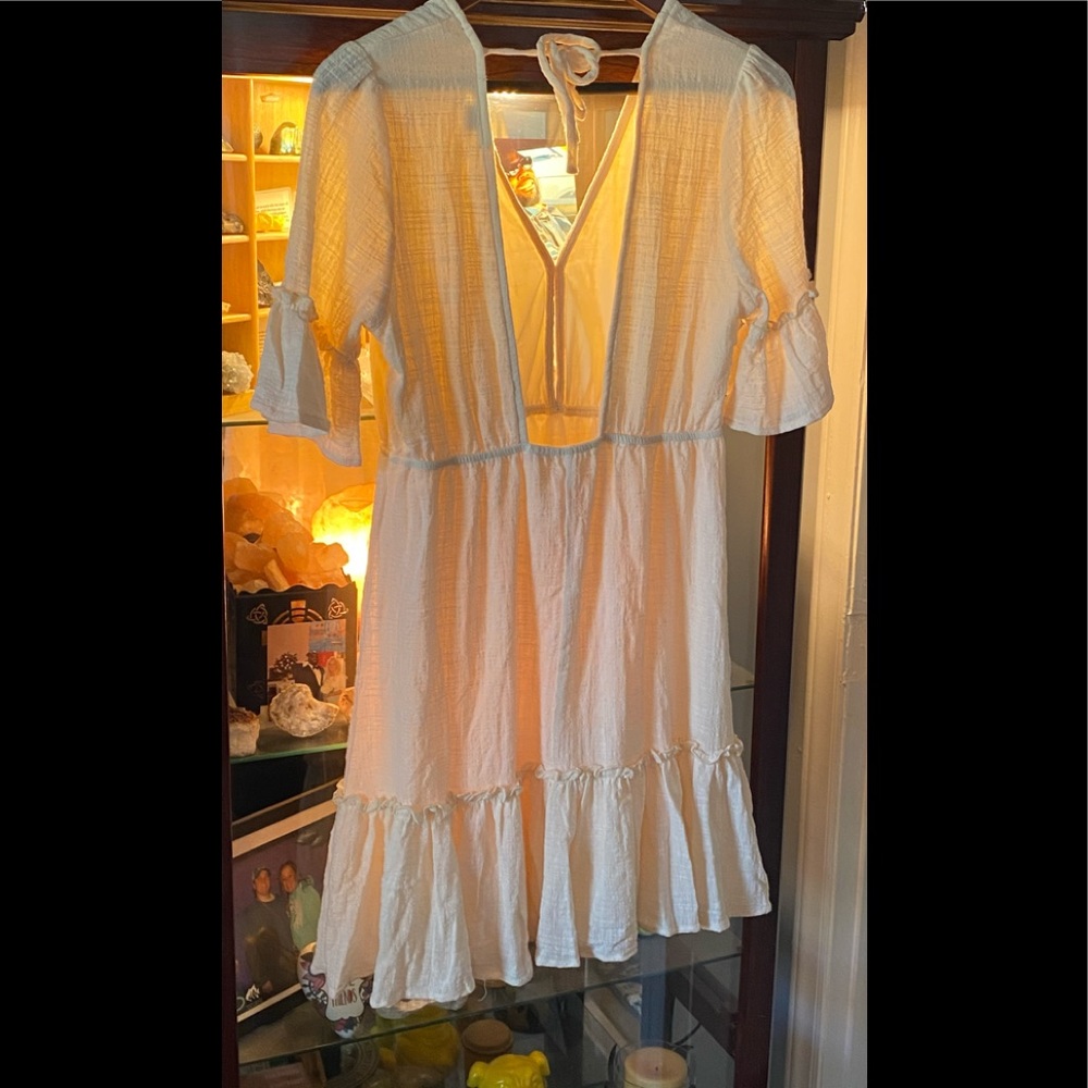 New Dress, Cotton Sundress, Brand New, Lined, 100% Cotton, V-neck, Barbie